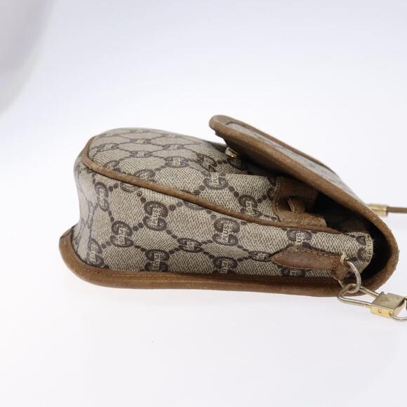 GUCCI GG Plus Supreme Shoulder Bag Pvc Beige Gold - Picture 4 of 13